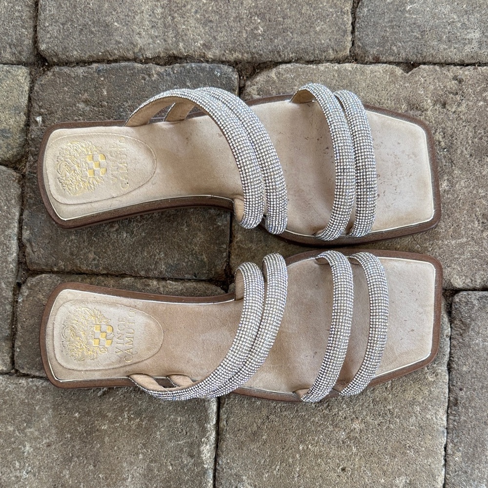 Vince Camuto Silver Strappy Sandals